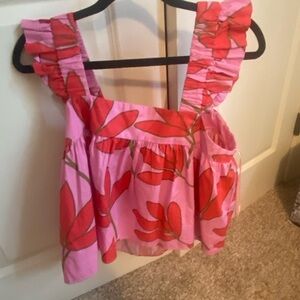 Karlie Palm Floral Top